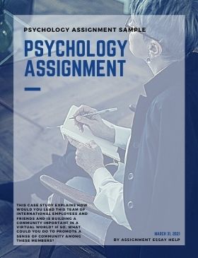 psychology assignment cover page